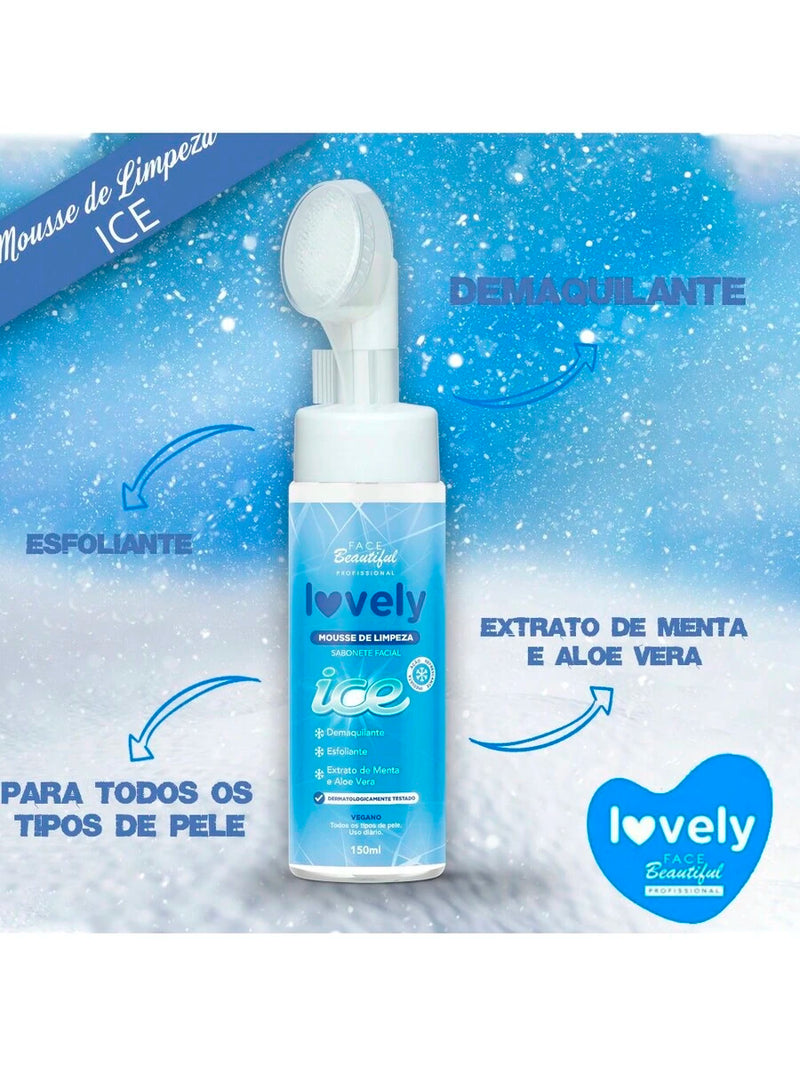 Mousse de Limpeza Facial Sabonete Lovely Espuma Facial Face Beautiful
