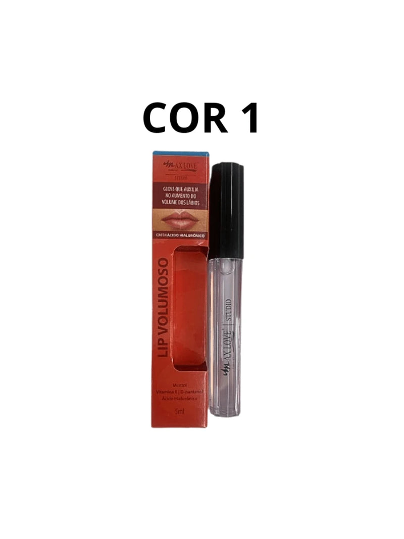 Gloss Lip Volumoso Aumenta boca Vegano Max Love - 5ML Festa Junina