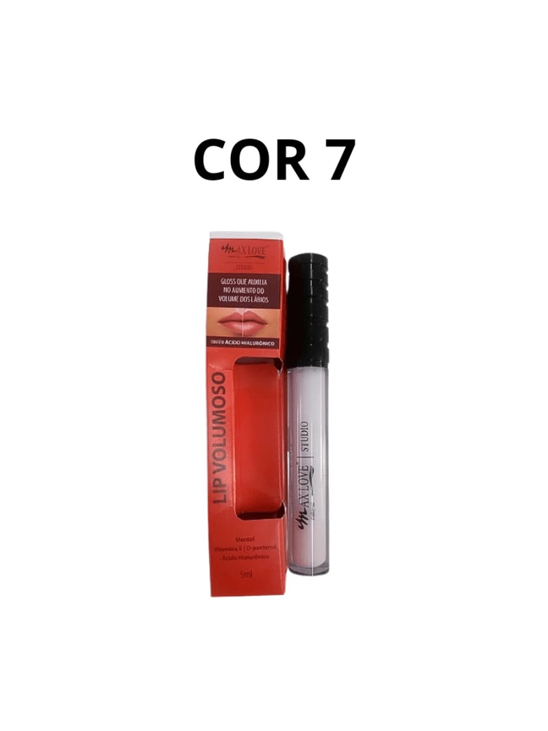 Gloss Lip Volumoso Aumenta boca Vegano Max Love - 5ML Festa Junina