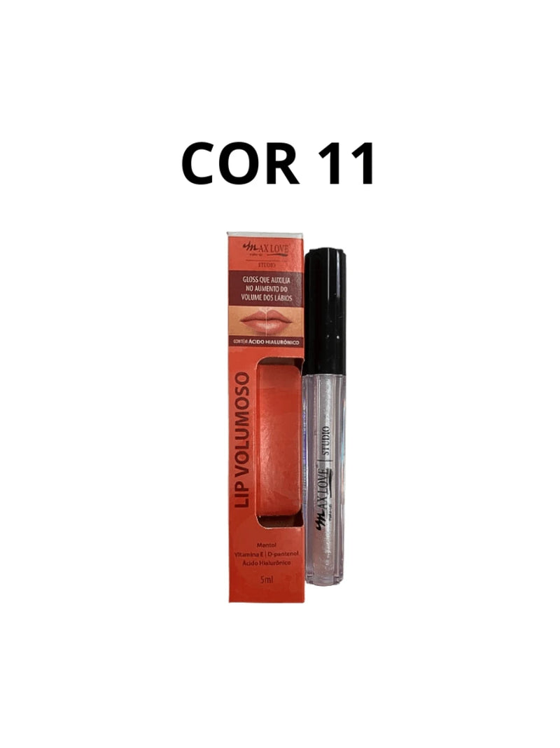 Gloss Lip Volumoso Aumenta boca Vegano Max Love - 5ML Festa Junina