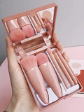 Kit 5 pincéis para maquiagem Com espelho super sofisticado