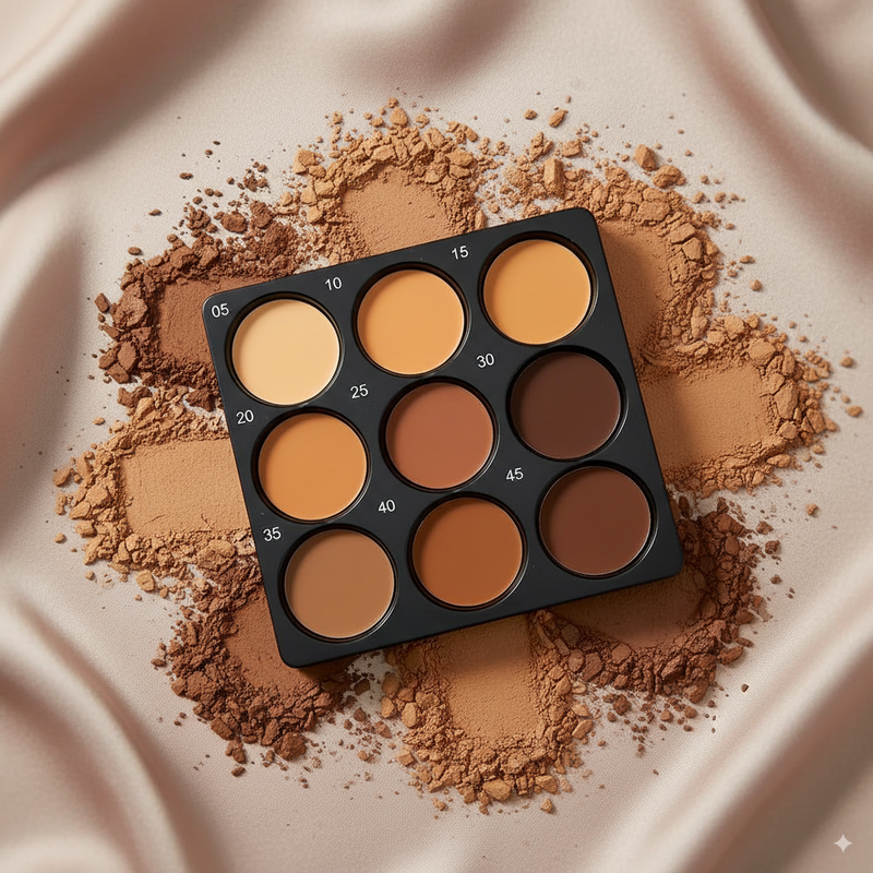 GlowMatte 9 — Paleta Multifuncional de Contorno e Iluminação