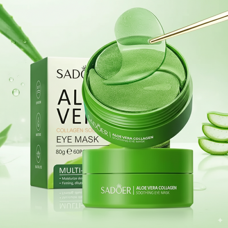 Aloe Collagen Eye Mask — 60 Patches Anti-Olheiras e Bolsas