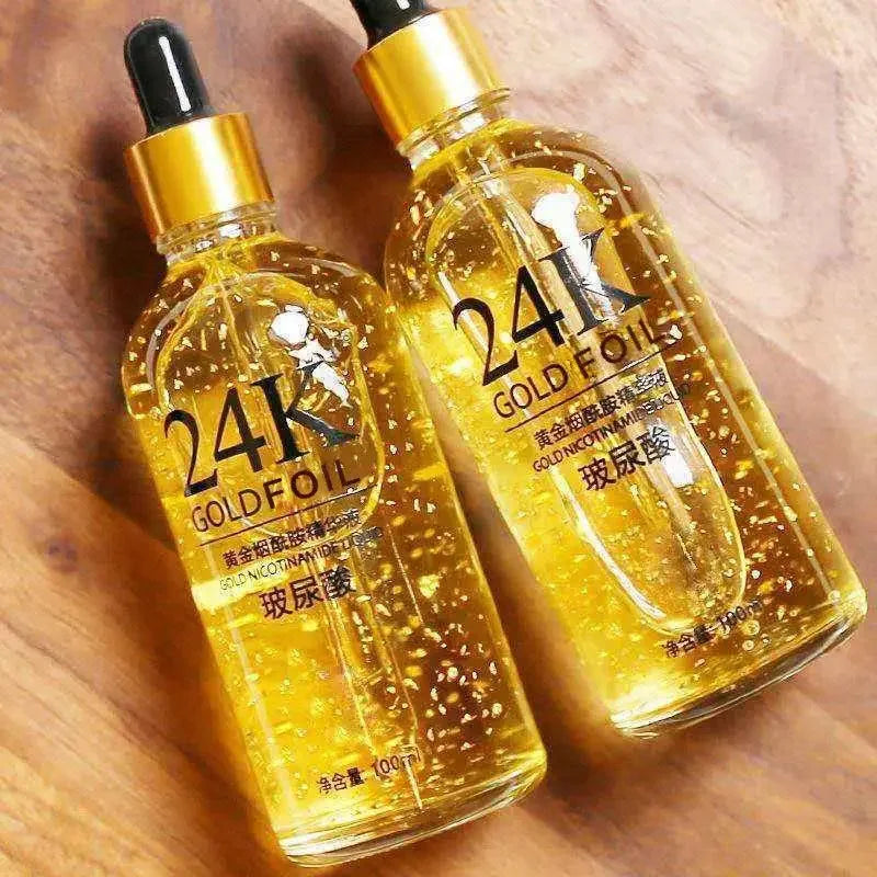 Sérum Facial 24K Gold Hyaluronic — Colágeno, Lifting & Anti-Idade