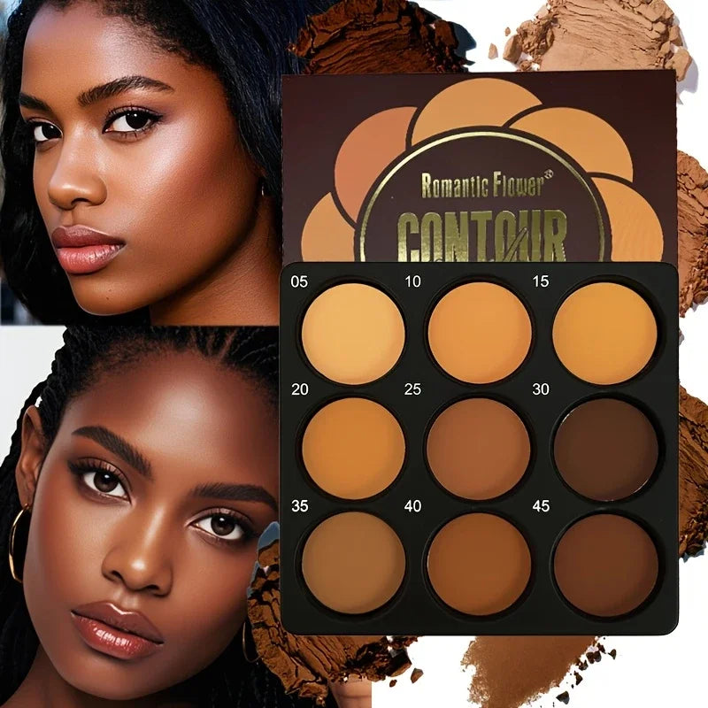GlowMatte 9 — Paleta Multifuncional de Contorno e Iluminação