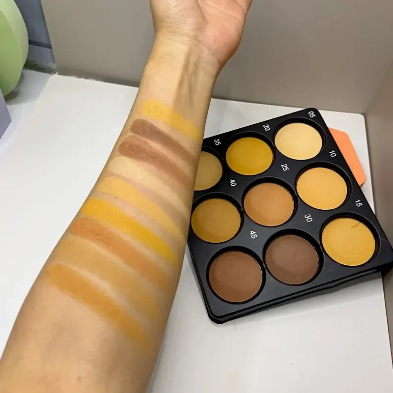 GlowMatte 9 — Paleta Multifuncional de Contorno e Iluminação