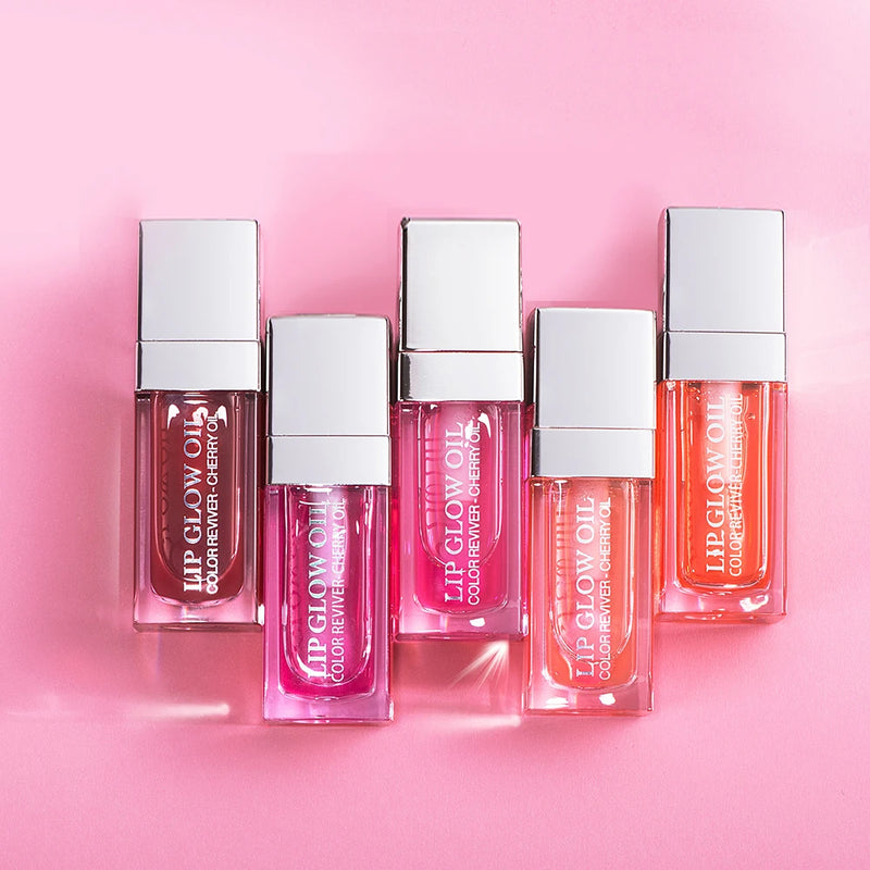 Lip Glow Oil Color Reviver Cherry Oil: Óleo Labial Hidratante com Brilho e Efeito Revitalizante