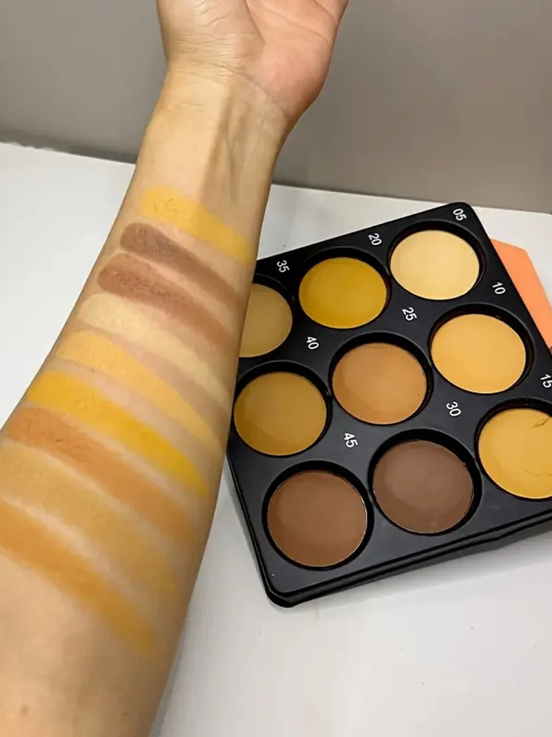 GlowMatte 9 — Paleta Multifuncional de Contorno e Iluminação