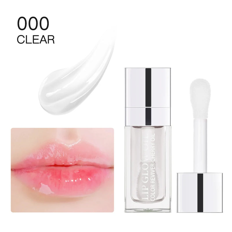 Lip Glow Oil Color Reviver Cherry Oil: Óleo Labial Hidratante com Brilho e Efeito Revitalizante