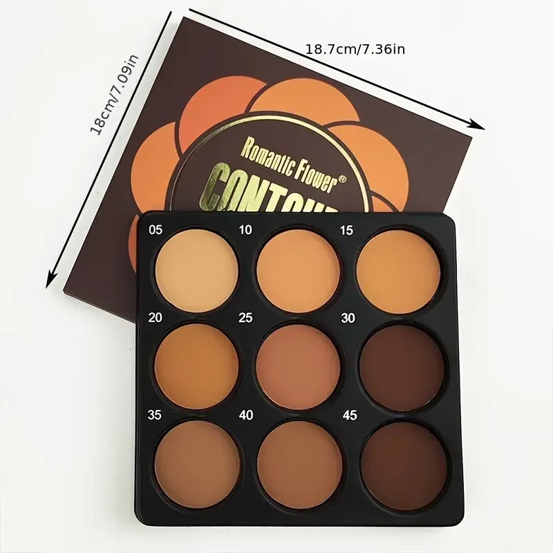GlowMatte 9 — Paleta Multifuncional de Contorno e Iluminação