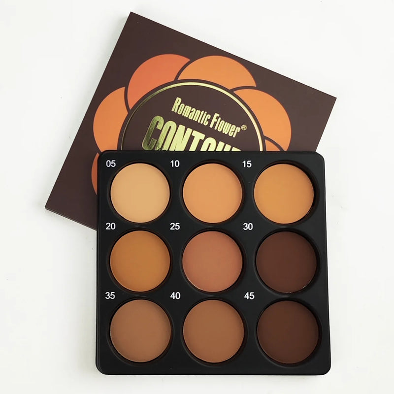 GlowMatte 9 — Paleta Multifuncional de Contorno e Iluminação