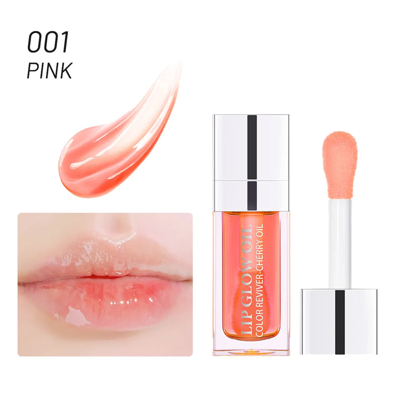 Lip Glow Oil Color Reviver Cherry Oil: Óleo Labial Hidratante com Brilho e Efeito Revitalizante