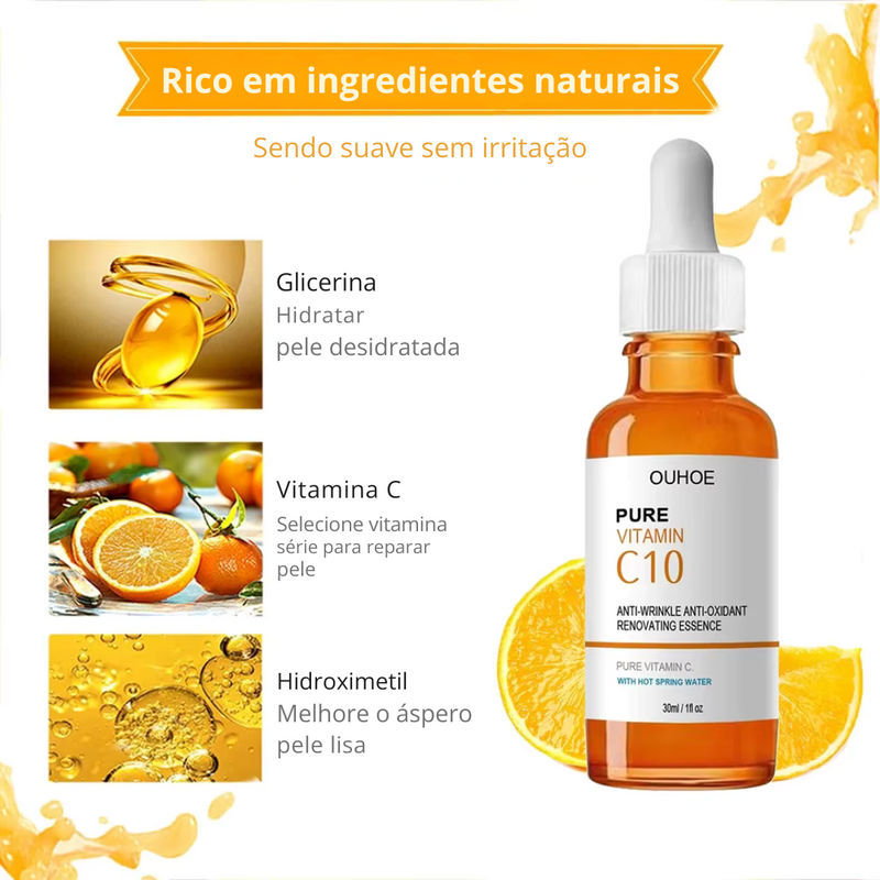 Sérum Facial Vitamina C — Lifting, Anti-Idade & Luminosidade