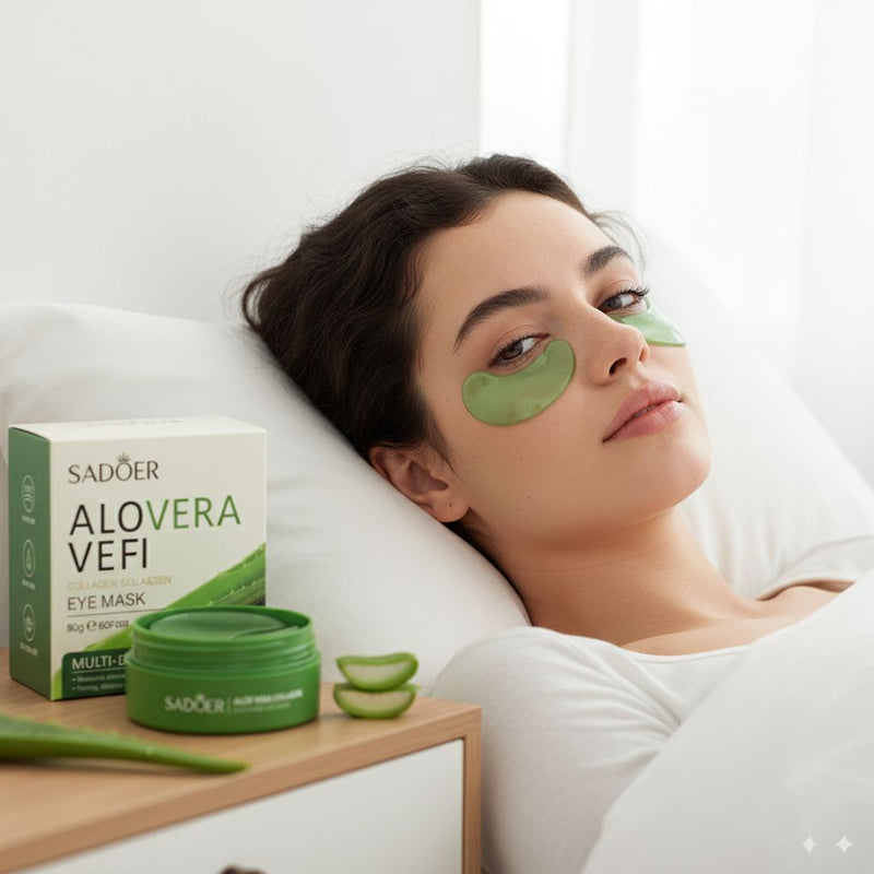Aloe Collagen Eye Mask — 60 Patches Anti-Olheiras e Bolsas